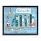 Stupell Industries Beachy Book Shelf Panel Black Framed Floater Canvas Wall Art, design by Emma Leach